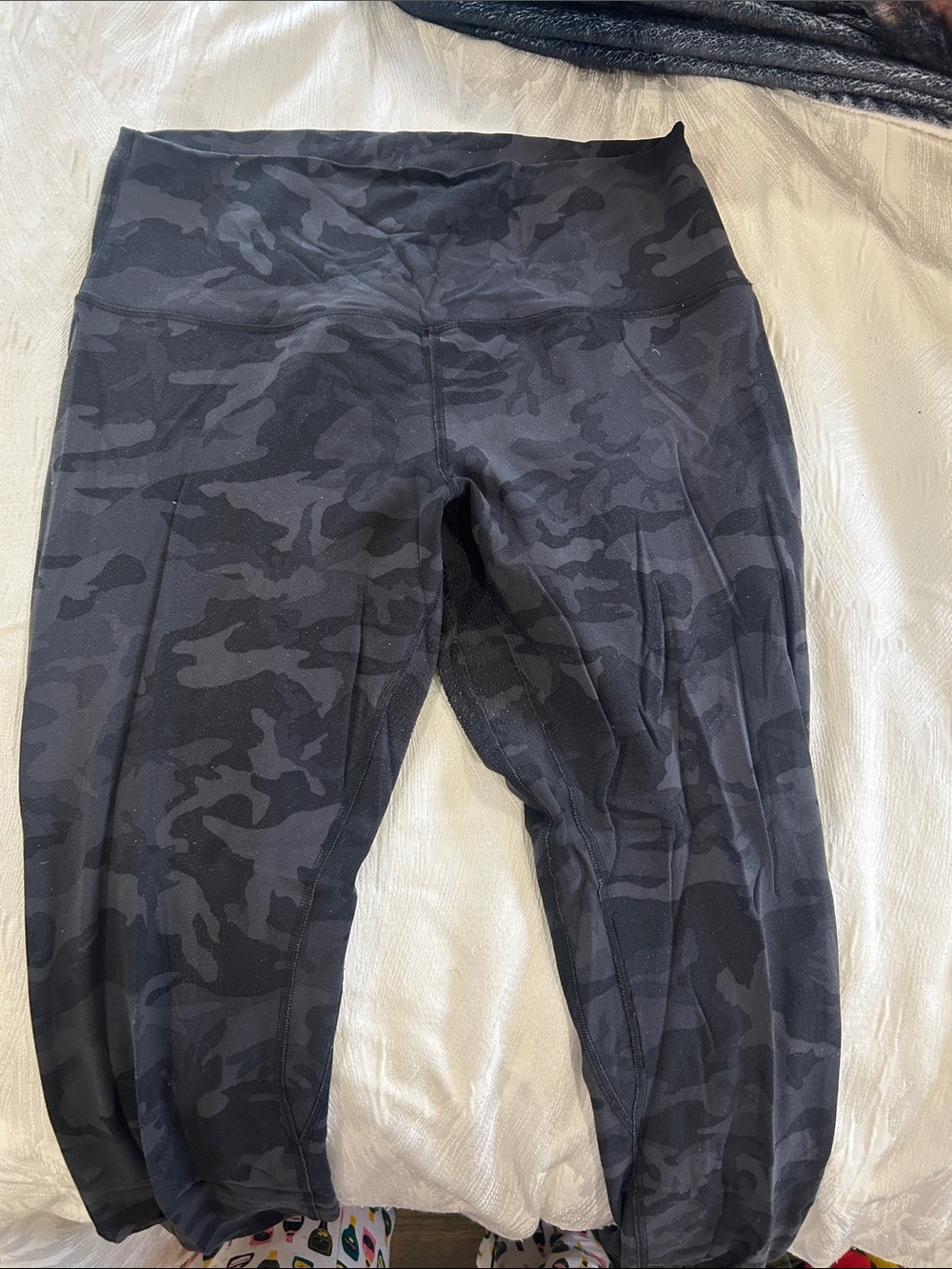 lululemon athletica Black Camo High-Rise Leggings